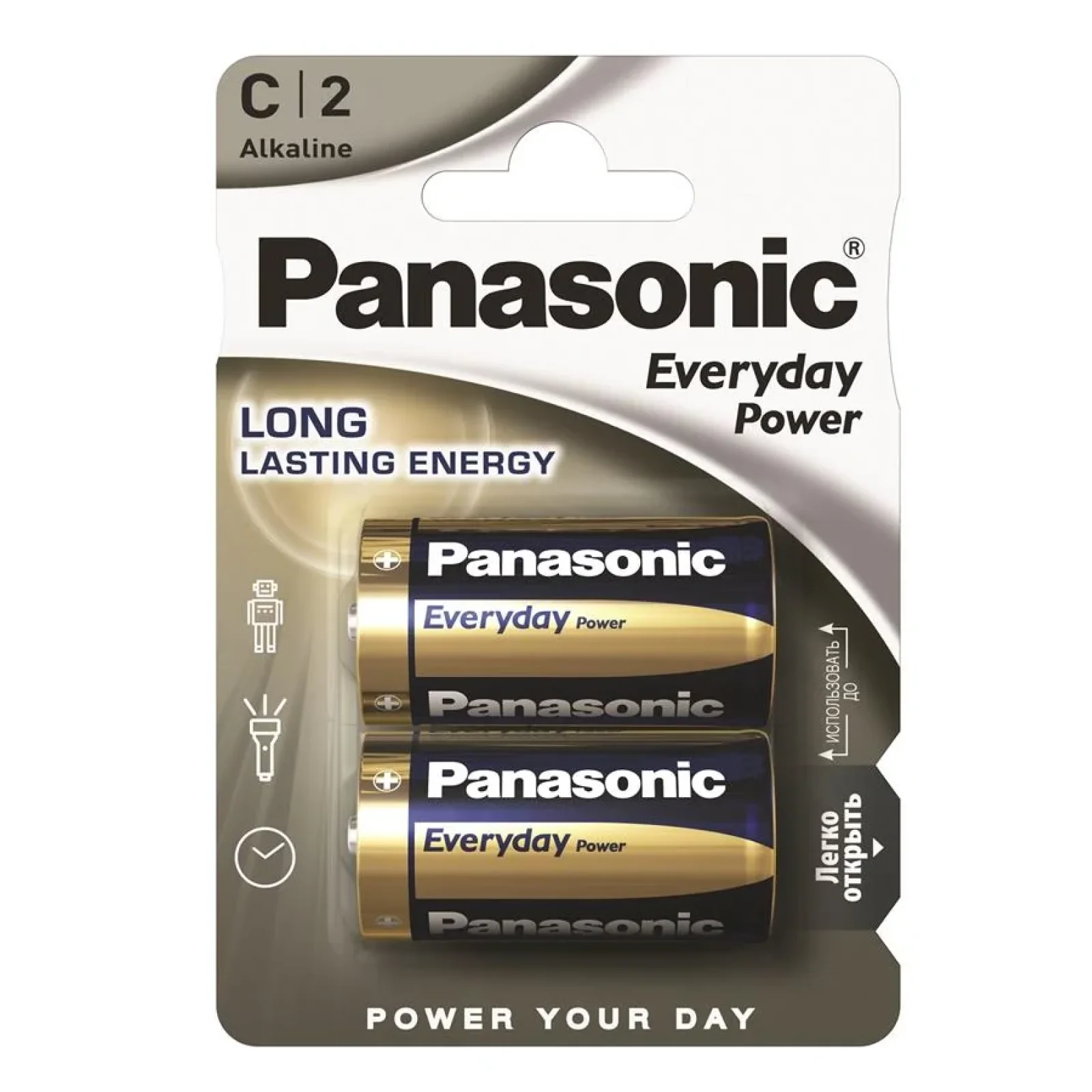 Батарейка Panasonic EVERYDAY POWER C BLI 2 ALKALINE